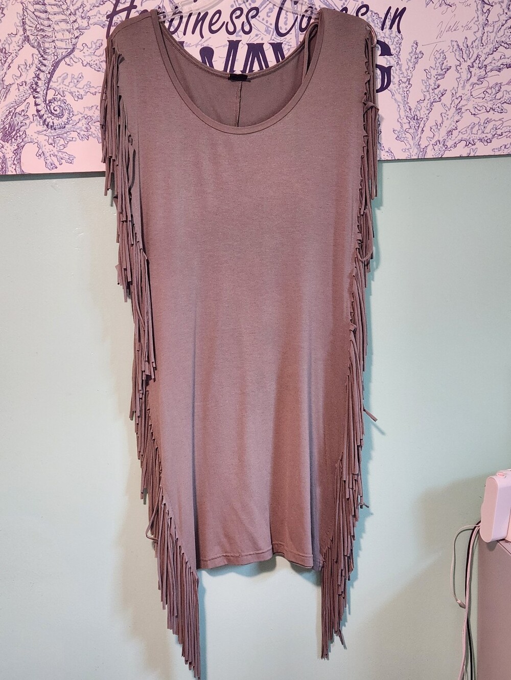 Venus Sleeveless Fringe Dress